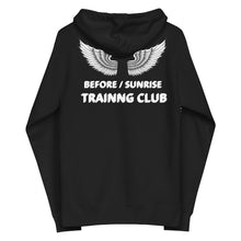 Load image into Gallery viewer, Before / Sunrise Training club  Unisex fleece zip up hoodie
