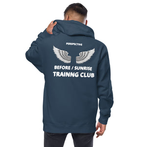 Before / Sunrise Training club  Unisex fleece zip up hoodie