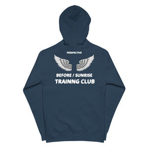 Before / Sunrise Training club  Unisex fleece zip up hoodie